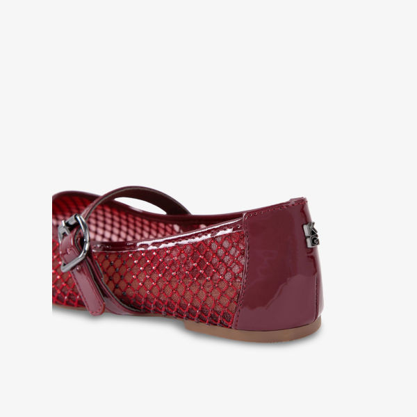 Туфли-лодочки Kg Kurt Geiger Nina с отделкой из страз, винный — фото 4