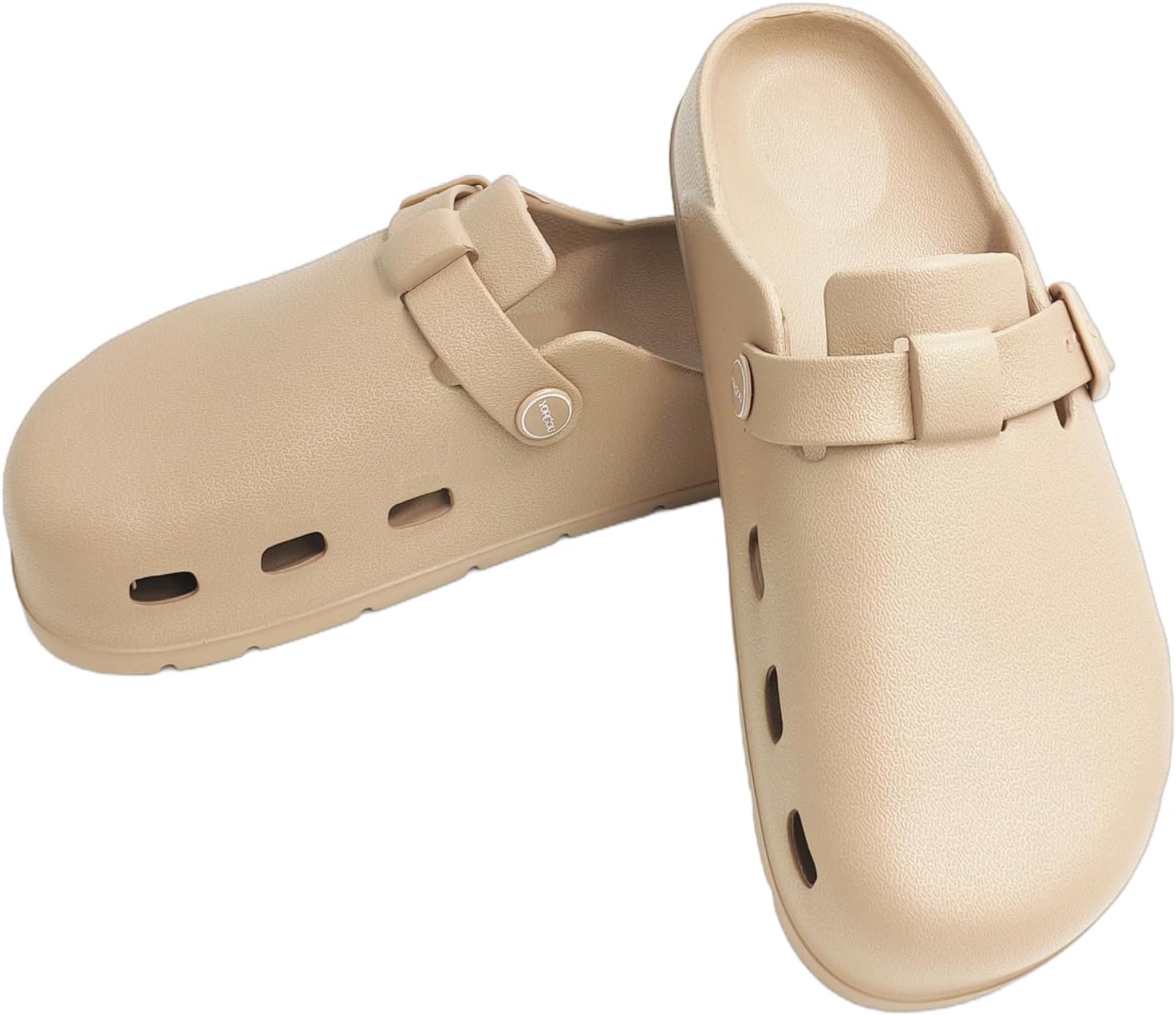 

Удобные легкие домашние тапочки PXPUIQ унисекс - для мужчин и женщин, водонепроницаемые, для пляжа, сада, бассейна, прогулок, модные для дома и улицы, бежевый