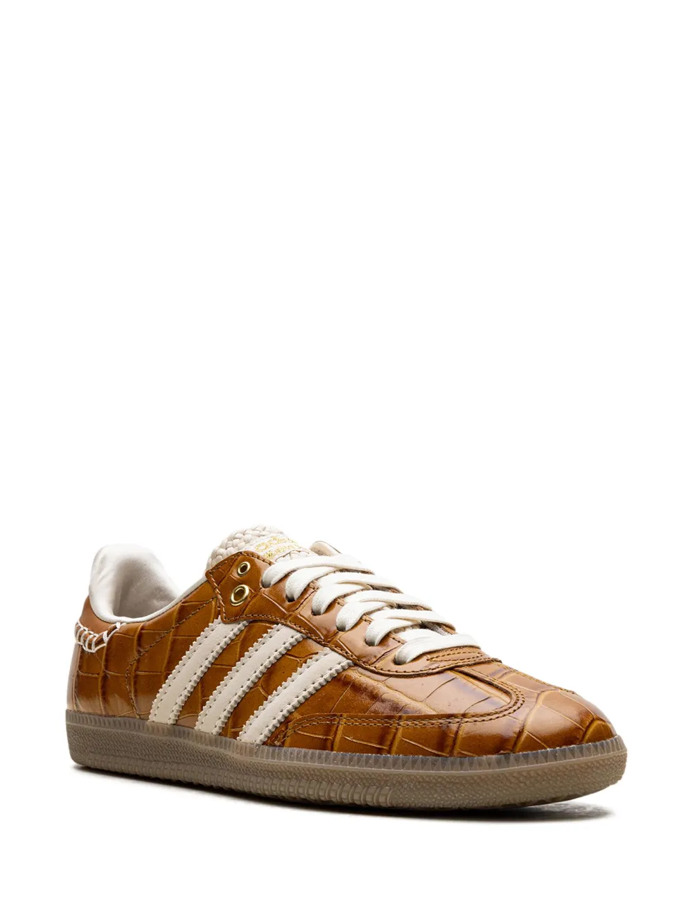 Кроссовки Samba OG Brown Croc из коллаборации с Wales Bonner Adidas, коричневый — фото 2
