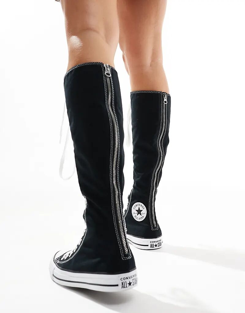 Кроссовки Chuck Taylor All Star Knee High черного и белого цвета Converse