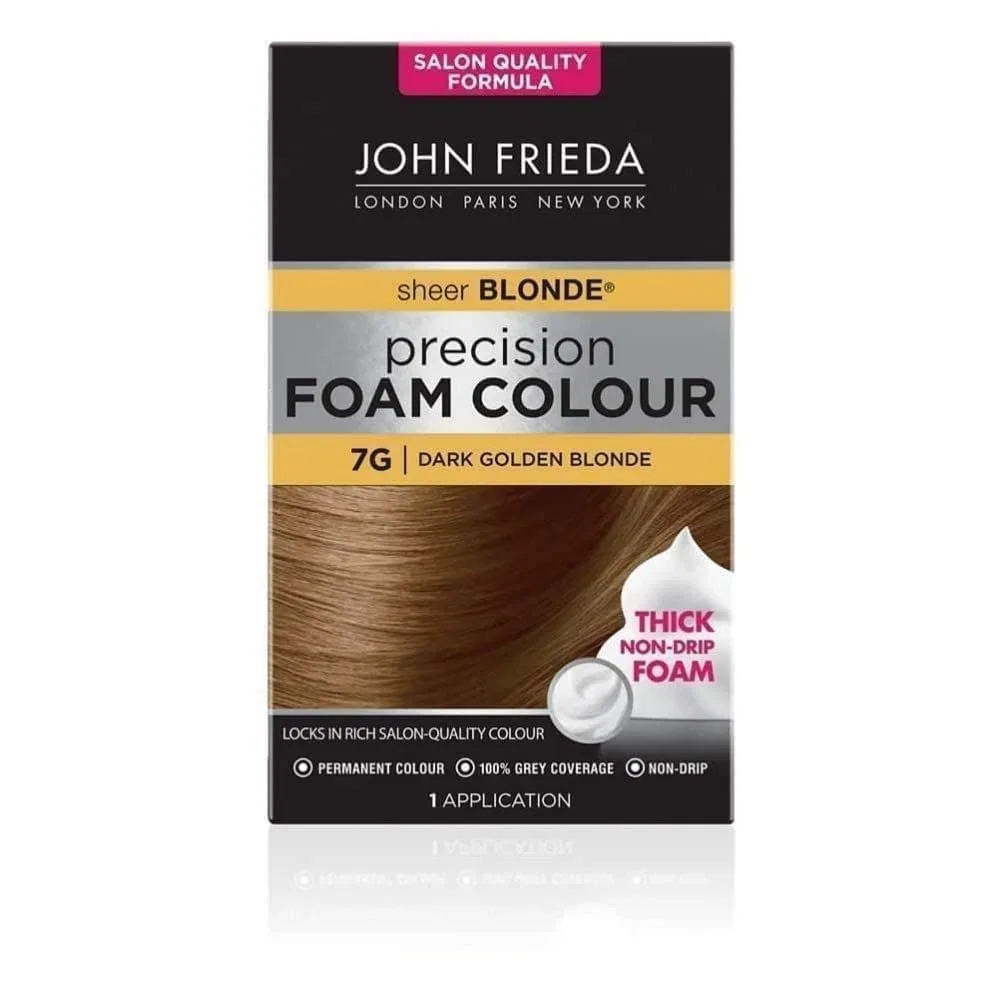 Стойкая краска-пена для волос «Precision Foam Colour» 7G темный золотистый блонд от John Frieda John Frieda, Dark Golden Blonde