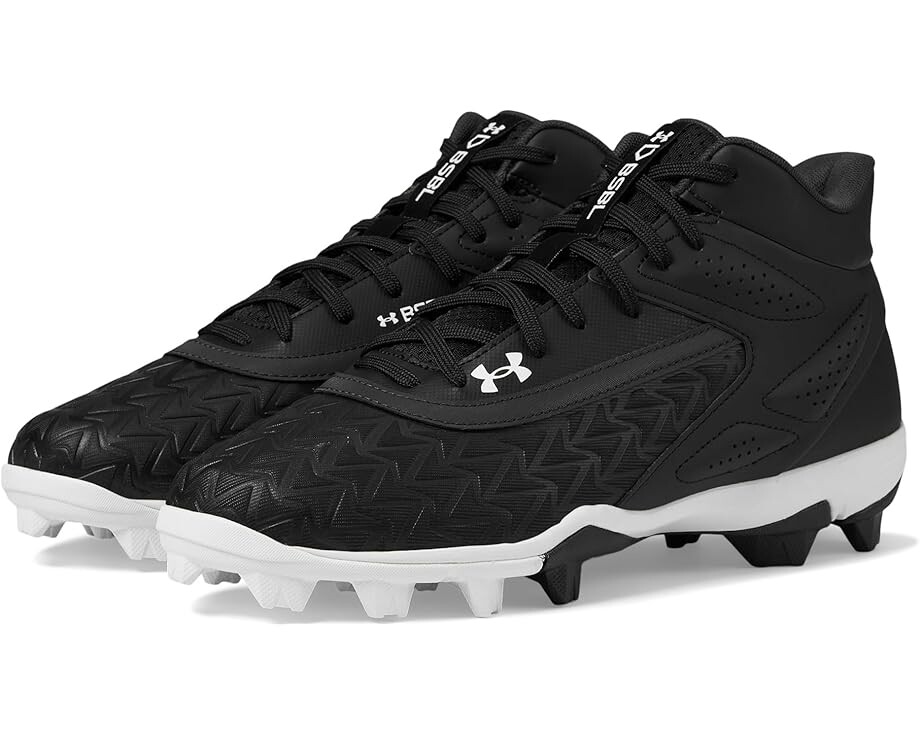 

Кроссовки Under Armour Leadoff Mid 3.0 Baseball Cleat, цвет Black/Black/White, Белый, Кроссовки Under Armour Leadoff Mid 3.0 Baseball Cleat, цвет Black/Black/White