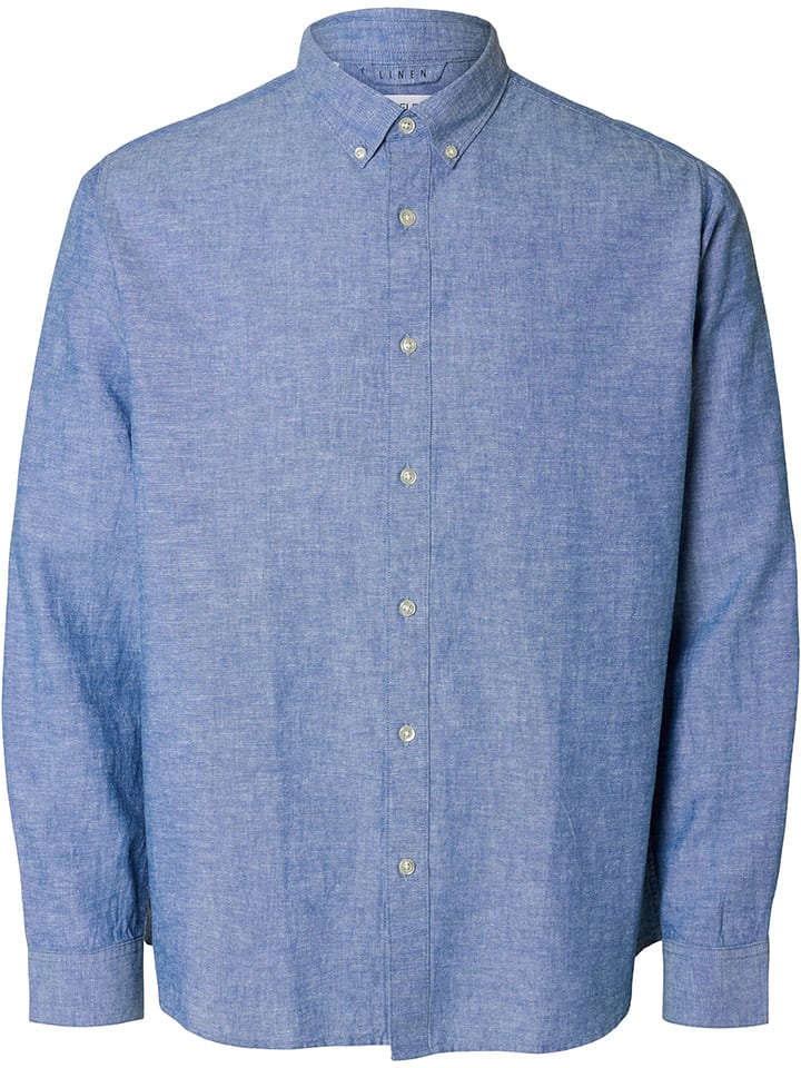 

Рубашка SELECTED HOMME, синий