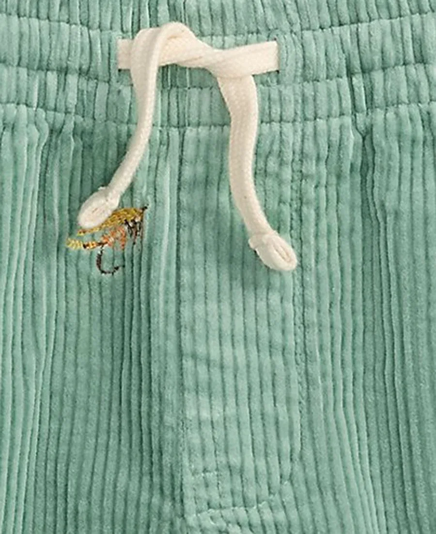 Детские вельветовые шорты Polo Prepster с вышивкой, размер 2T-7 Polo Ralph Lauren, мятный — фото 3