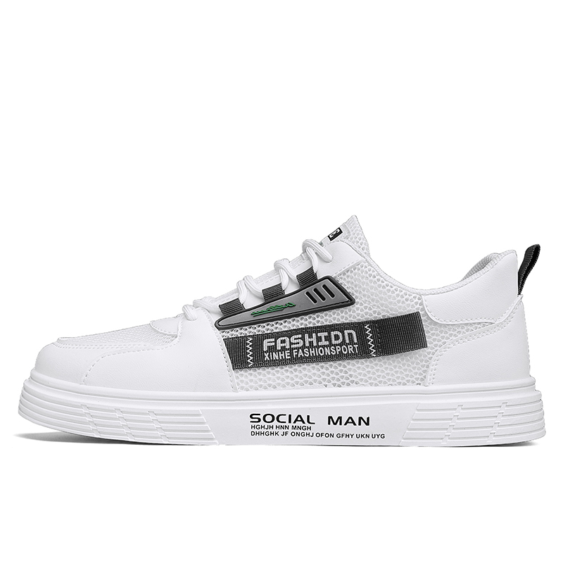 

LONGDUIZHANG Мужские беговые кроссовки YC2287 белый черный, цвет YC2287 White Black[Casual Versatile]