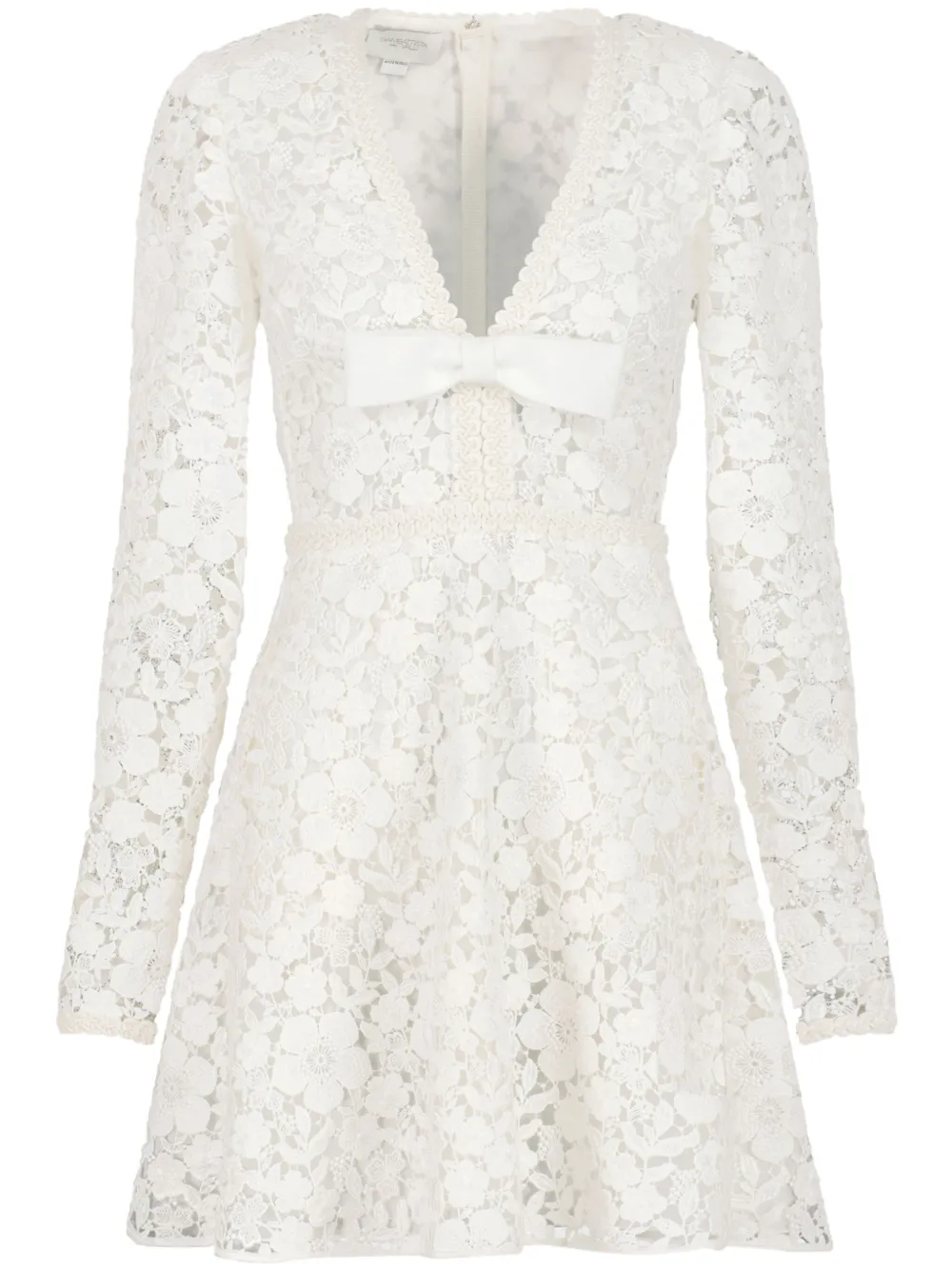 

Платье мини с длинными рукавами Giambattista Valli, белый
