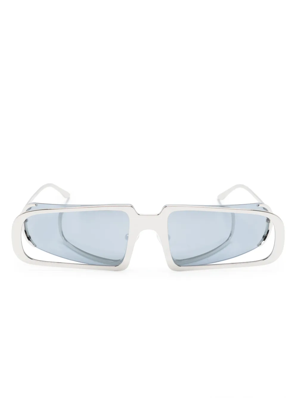 

Солнцезащитные очки в массивной оправе Henrik Vibskov, серебристый