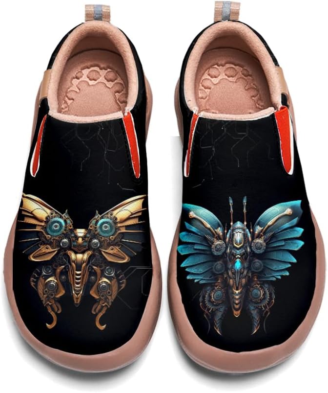 

Мужские повседневные лоферы Onehorse на шнуровке, кожаные кроссовки, удобные и легкие, с легкой надевкой, с художественной росписью, для путешествий, Mechanical Organisms - N25