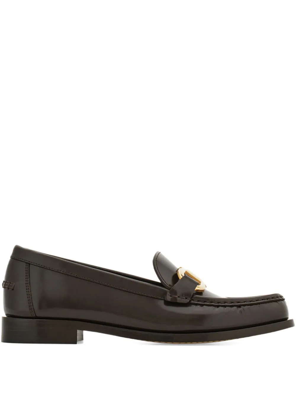 Кожаные лоферы Ferragamo, коричневый