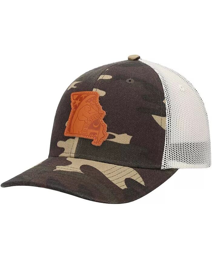 

Мужская камуфляжная шляпа Missouri Icon Woodland State с нашивкой Trucker Snapback Local Crowns