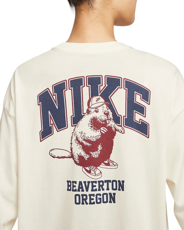 Футболка sportswear oversize t-shirt 'white' Nike, белый — фото 3