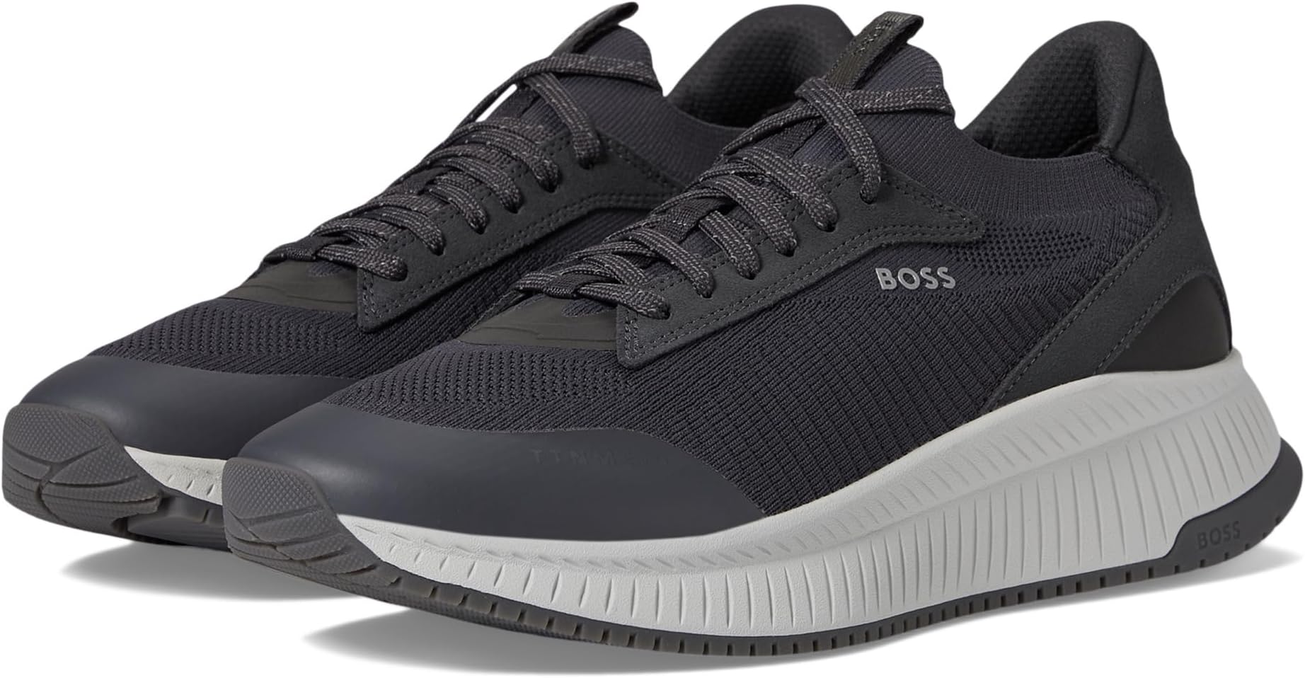 

Кроссовки BOSS Modern Knit Structure Running Sneakers, цвет Dark Charcoal