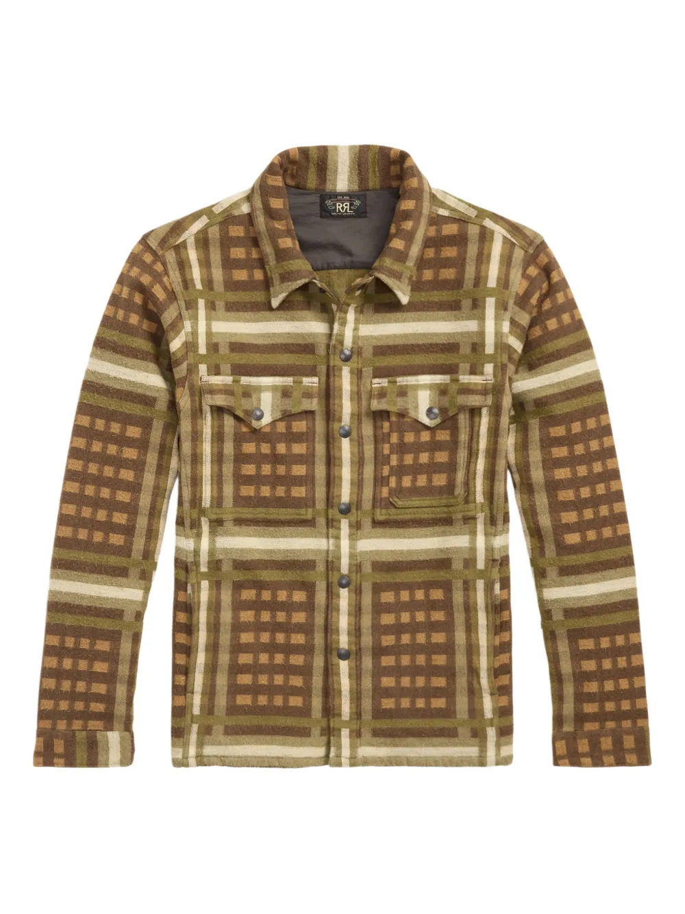 

Рубашка в клетку Ralph Lauren Rrl, коричневый