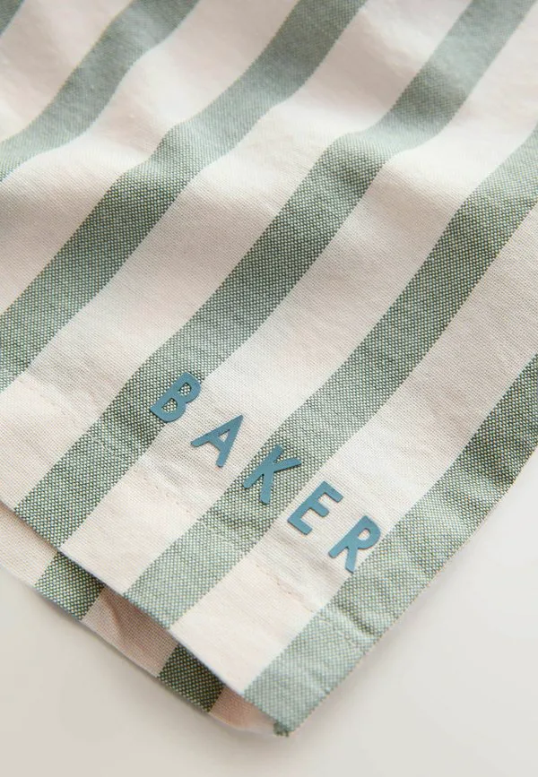 Шорты в графическую полоску, стандартного кроя Baker By Ted Baker, White — фото 4