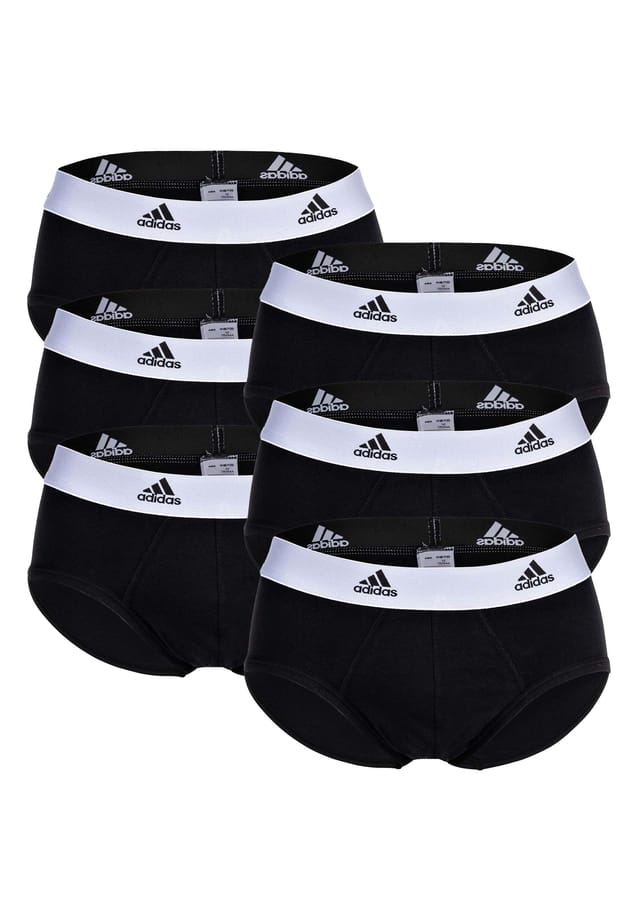 

Трусы в упаковке 6 шт. - трусы Active Flex Cotton Logo Simple Adidas, черный