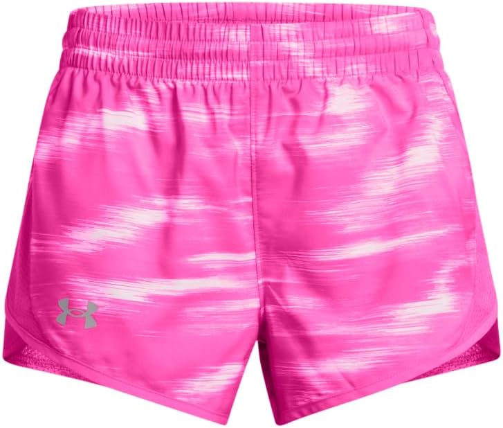 

Шорты с принтом Under Armour Girls Fly by, (654) Rebel Pink/Rebel Pink/Reflective