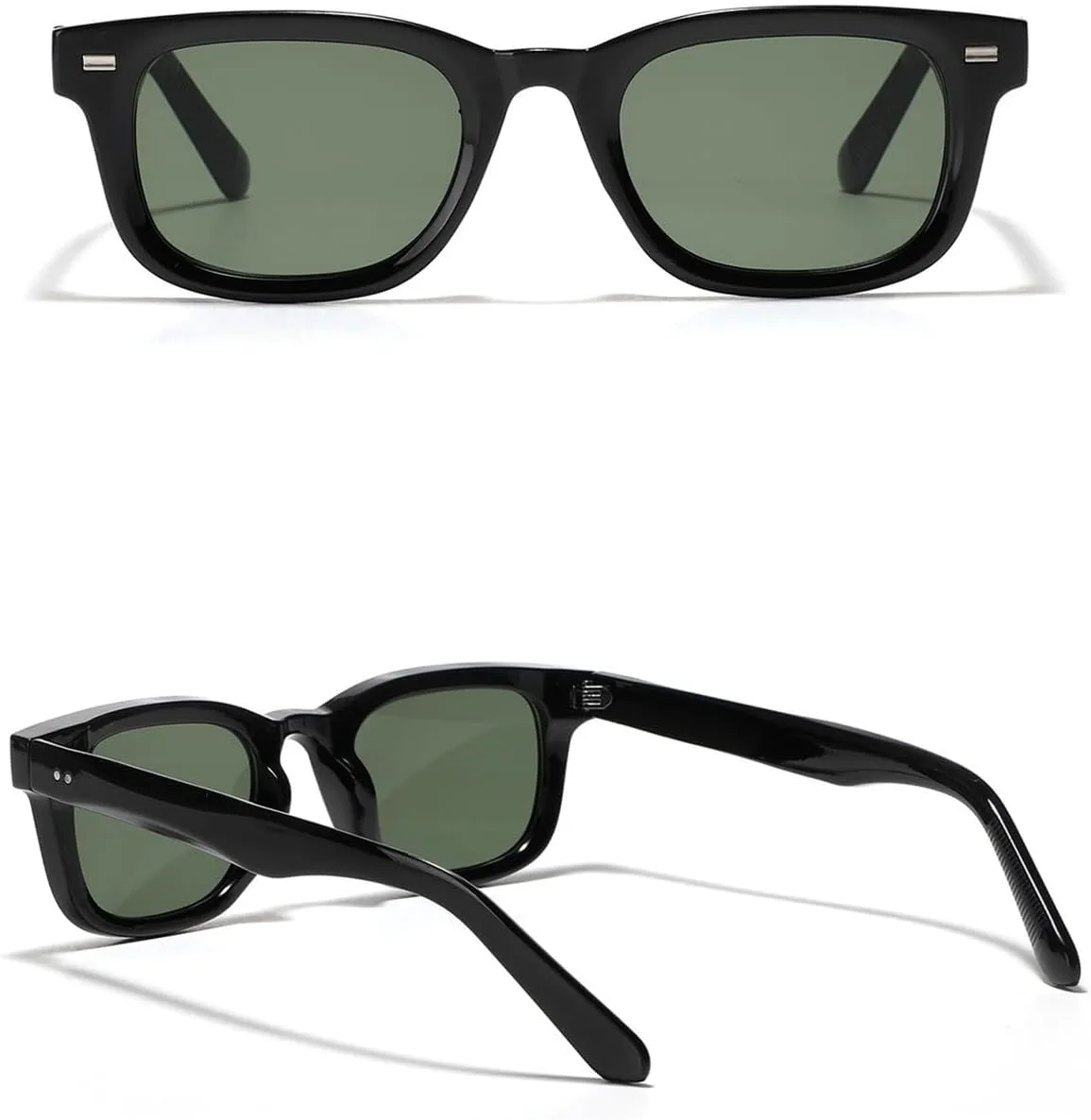 

Солнцезащитные очки для мужчин и женщин - защита UV400 - цветные линзы с мелкими заклепками для занятий спортом на открытом воздухе и вождения DSVIGF, Leopard Gray