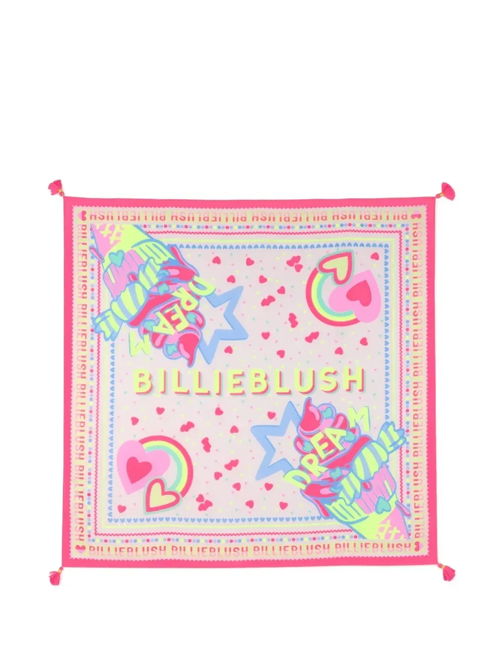 Шарф с кисточками Billieblush, розовый