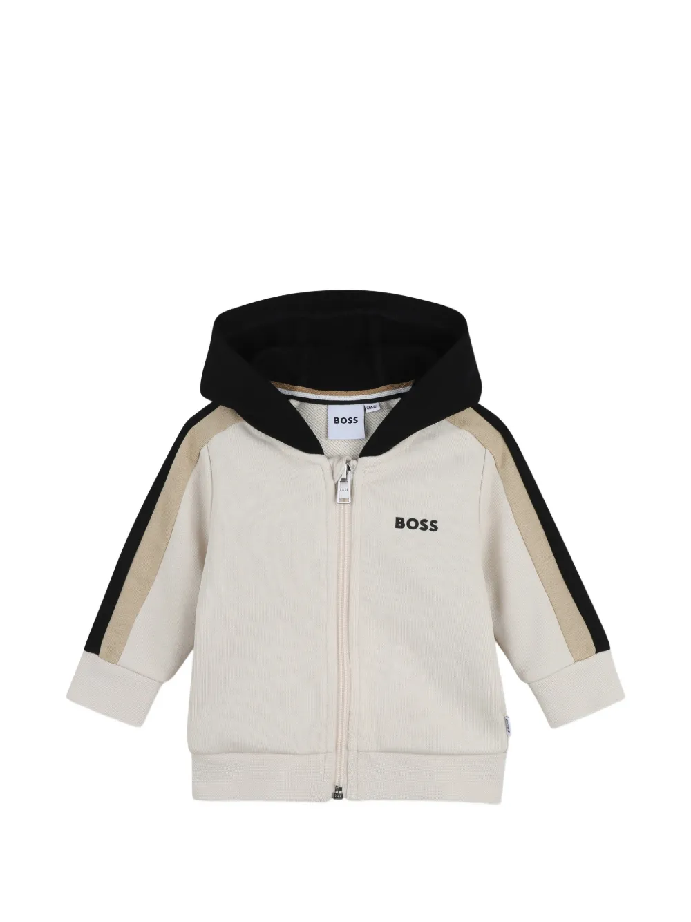 Спортивный костюм в полоску Boss Kidswear, бежевый — фото 3