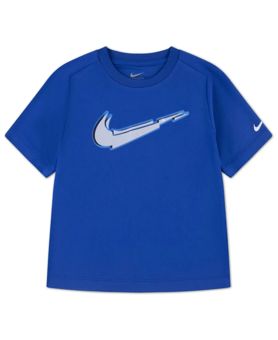 Футболка с коротким рукавом Bold Moves для мальчиков 4-7 лет Nike, Game Royal