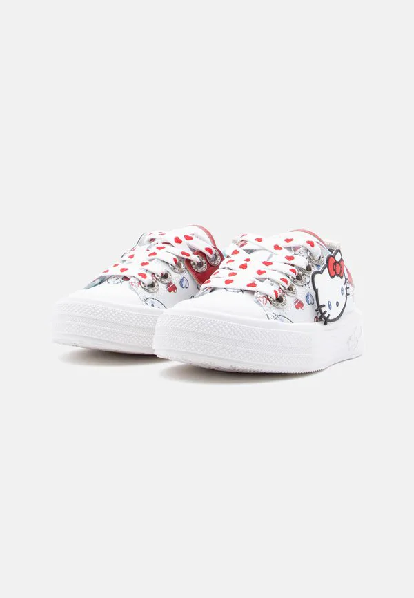 Теннисные кроссовки hello kitty Monnalisa, Bianco/Rosso — фото 2