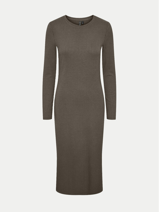 

Повседневное платье slim fit Kylie 17126214 Pieces, коричневый