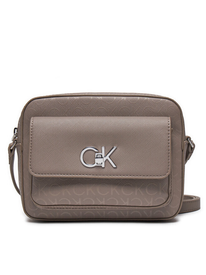 

Наплечная сумка Calvin Klein Re Lock Camera K60K612676, бежевый