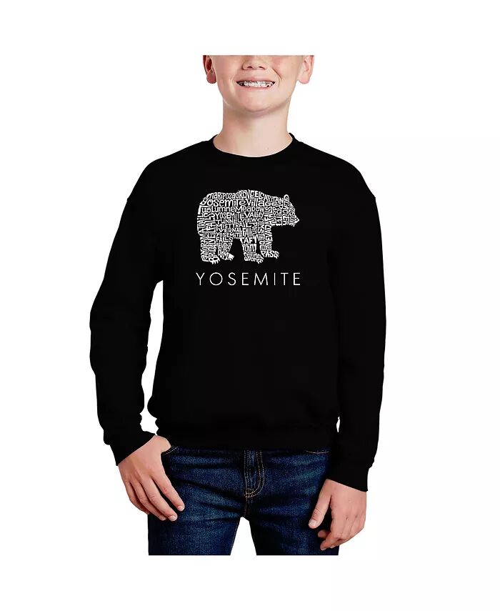 

Yosemite Bear — толстовка с круглым вырезом Big Boy's Word Art La Pop Art, синий