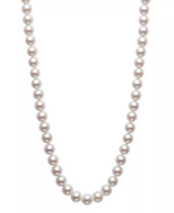 

Классическое колье-воротник из культивированного жемчуга Акойя (6-1/2-7 мм) длиной 18 дюймов Belle De Mer, white