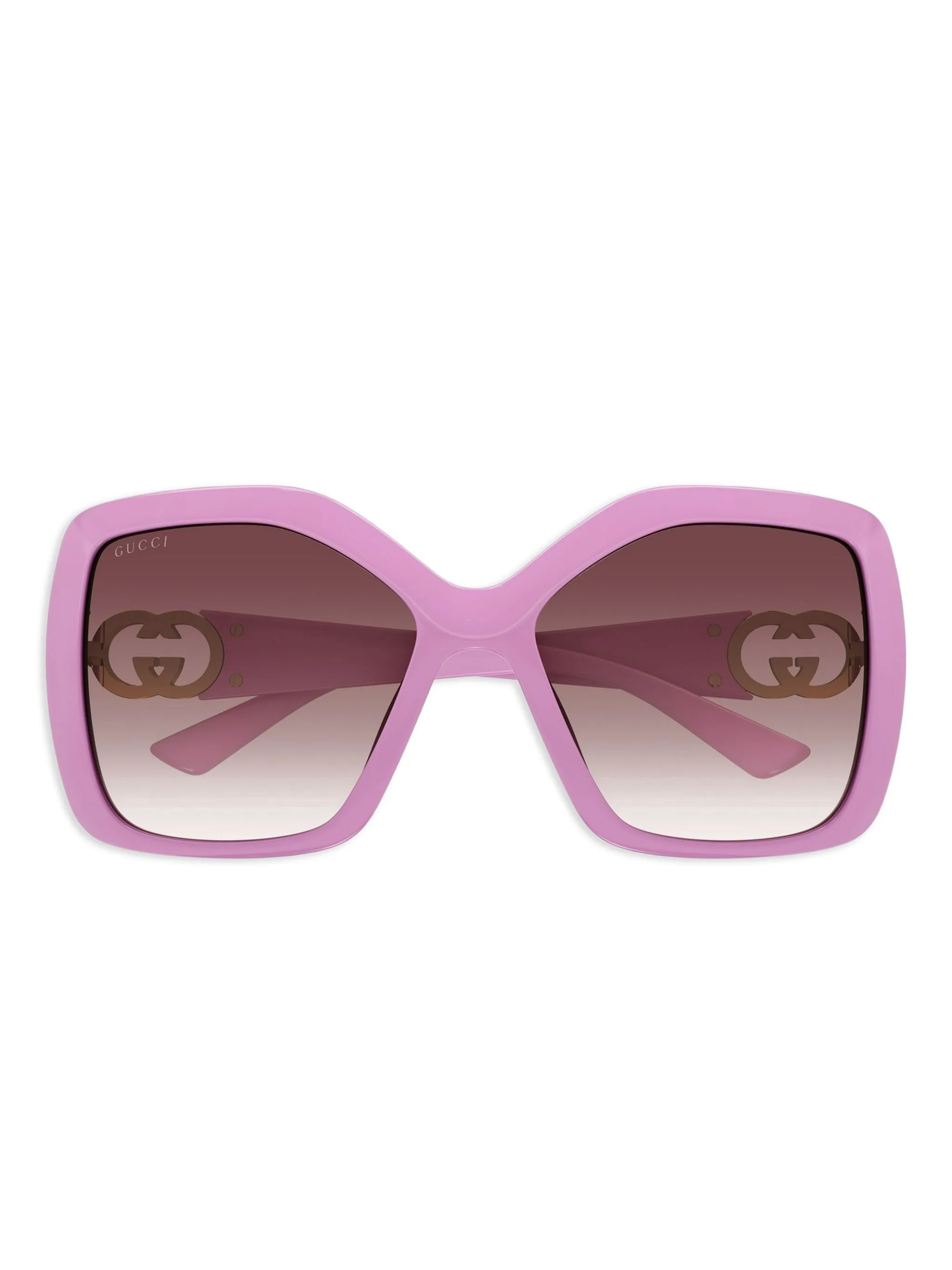 

Солнцезащитные очки с логотипом Interlocking G Gucci Eyewear, розовый