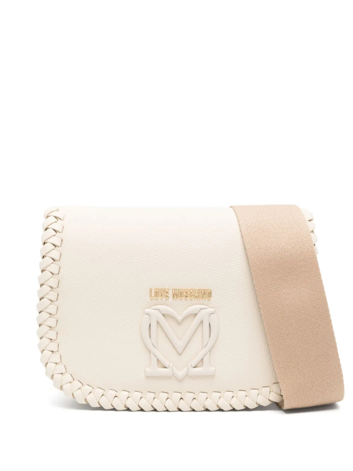 

Love Moschino плетеная сумка через плечо, нейтральный
