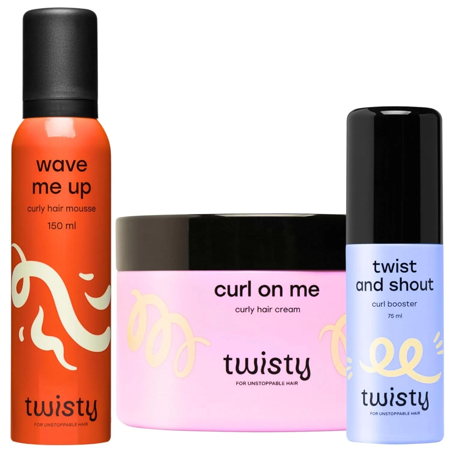 Набор для ухода за кудрявыми волосами «Curl Routine Set» от TWISTY Twisty