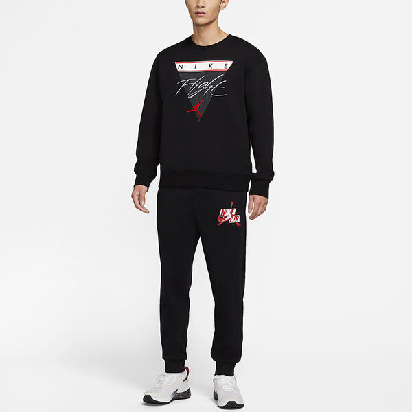Толстовка Air Jordan Flight MENS Print Crew-neck Sports Black, черный — фото 3
