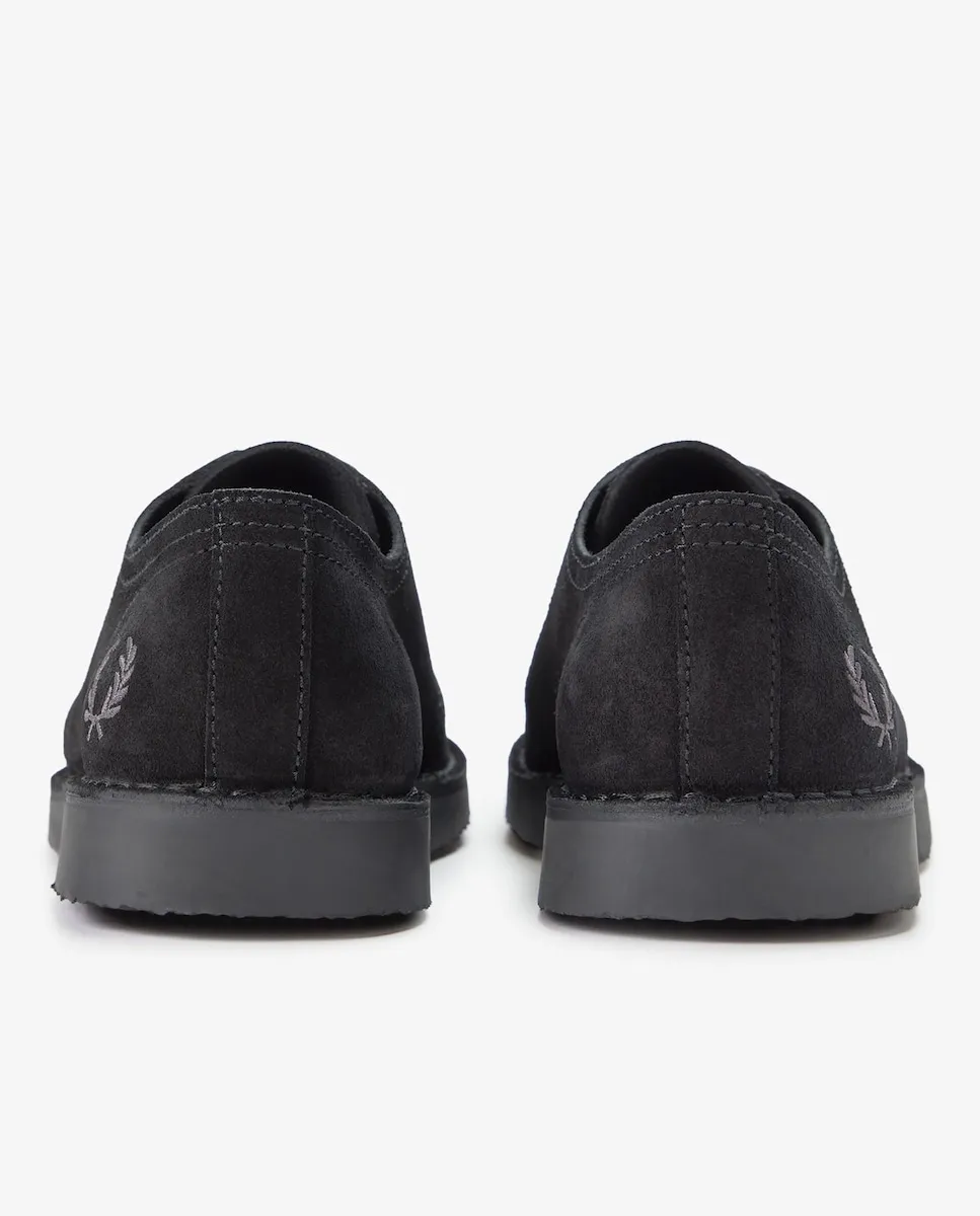 Мужские спортивные кроссовки Linden из кожи Fred Perry, черный — фото 4