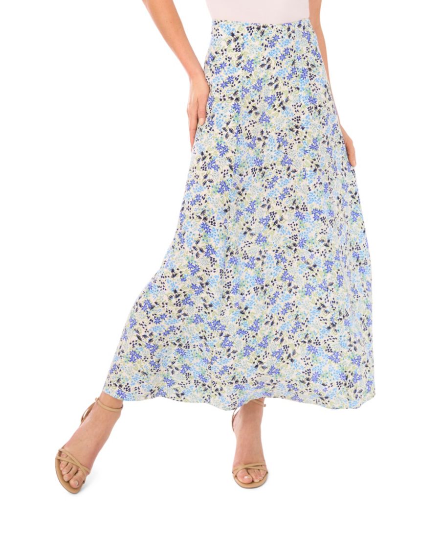 

Женская юбка миди с отстегивающимися швами CeCe, New Ivory