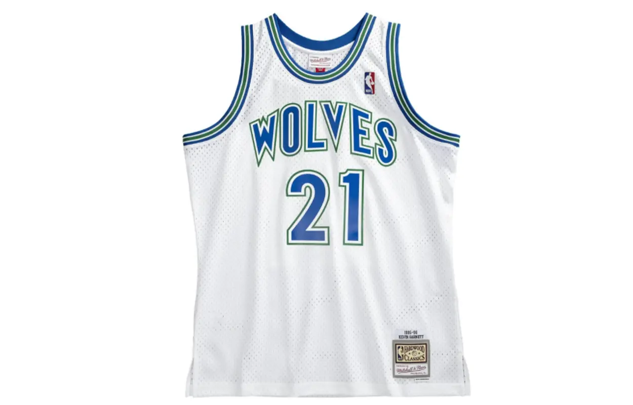 

Майка Kevin Garnett Minnesota Timberwolves 1995 96 Swingman Mitchell Ness белая