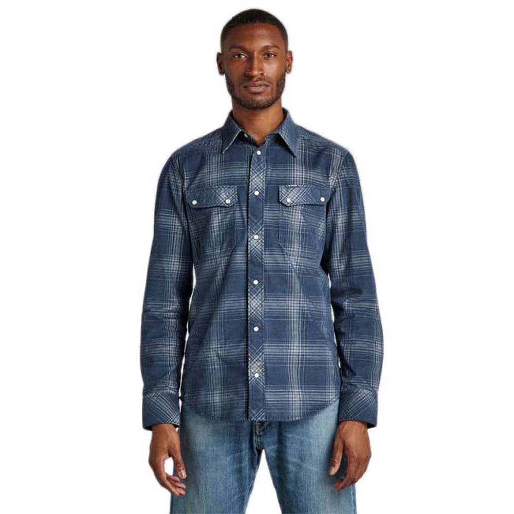 

Рубашка с длинным рукавом G-Star Worker Slim, синий