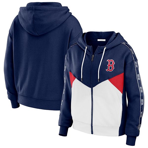 

Женская худи с молнией Boston Red Sox в цвете navy/white Wear By Erin Andrews, Белый, Женская худи с молнией Boston Red Sox в цвете navy/white Wear By Erin Andrews