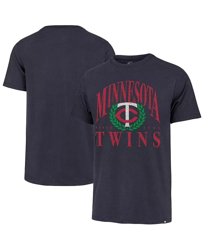 

Мужская футболка Minnesota Twins Pitchout Franklin цвета navy '47 Brand