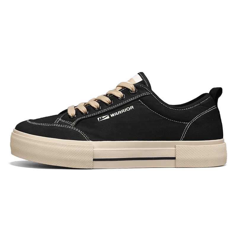 

Кеды Warrior Wear resistant, Lightweight, Breathable, And Non slip. Low Top Canvas Shoes Men's, черный