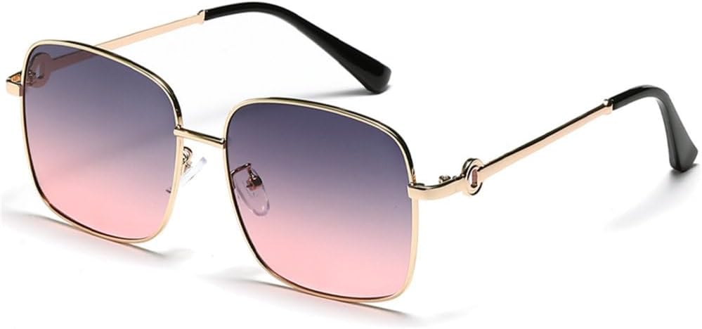 

Роскошные мужские очки в стиле ретро, ​​модные женские солнцезащитные очки, новые градиентные мужские солнцезащитные очки с защитой от УФ-излучения UV400 TYUVIVO, Grey Pink