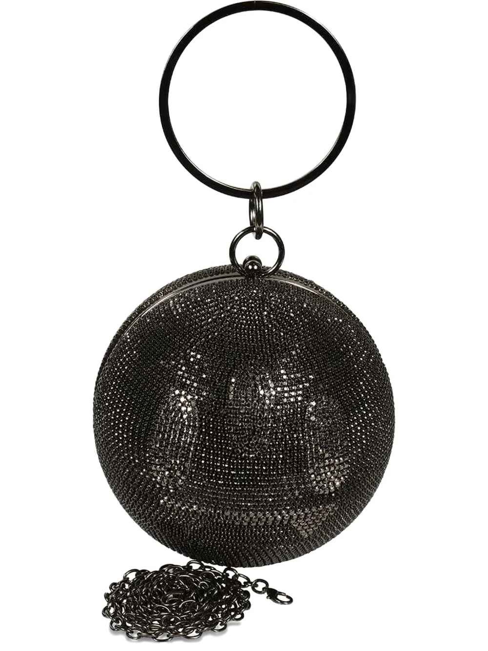 

Сумка-тоут в виде сферы, украшенная кристаллами BARROW, черный