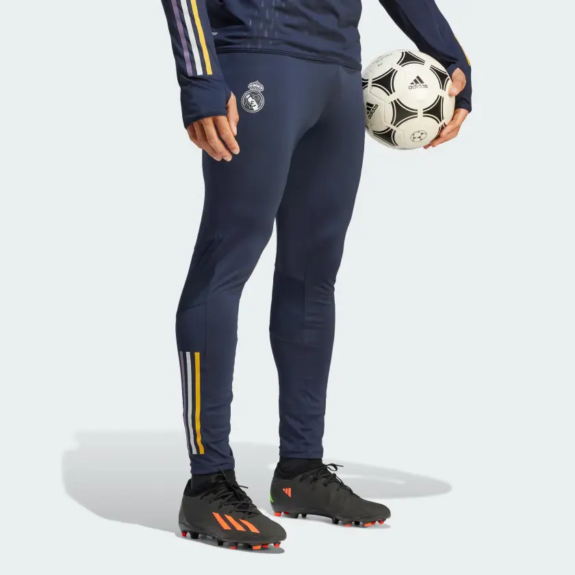 Трикотажные спортивные штаны Real Madrid для мужчин Legend Ink Adidas, синий — фото 4