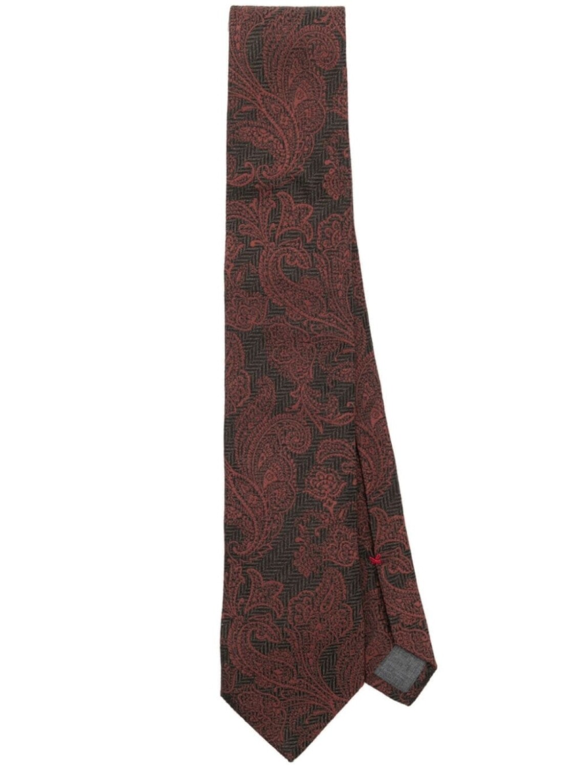 

Brunello Cucinelli жаккардовый галстук, черный