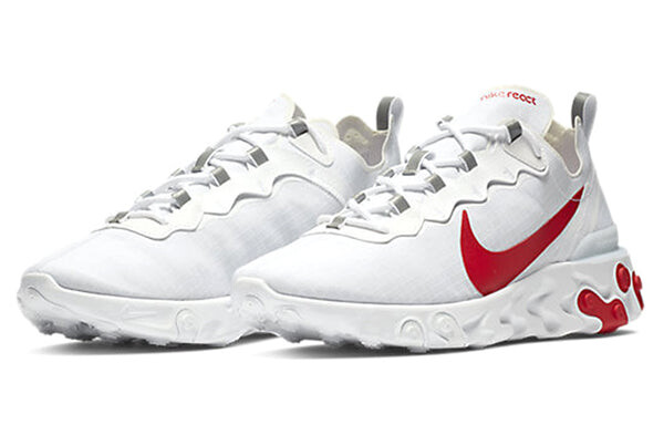 Кроссовки реагируют на элемент 55 Nike, белый — фото 3