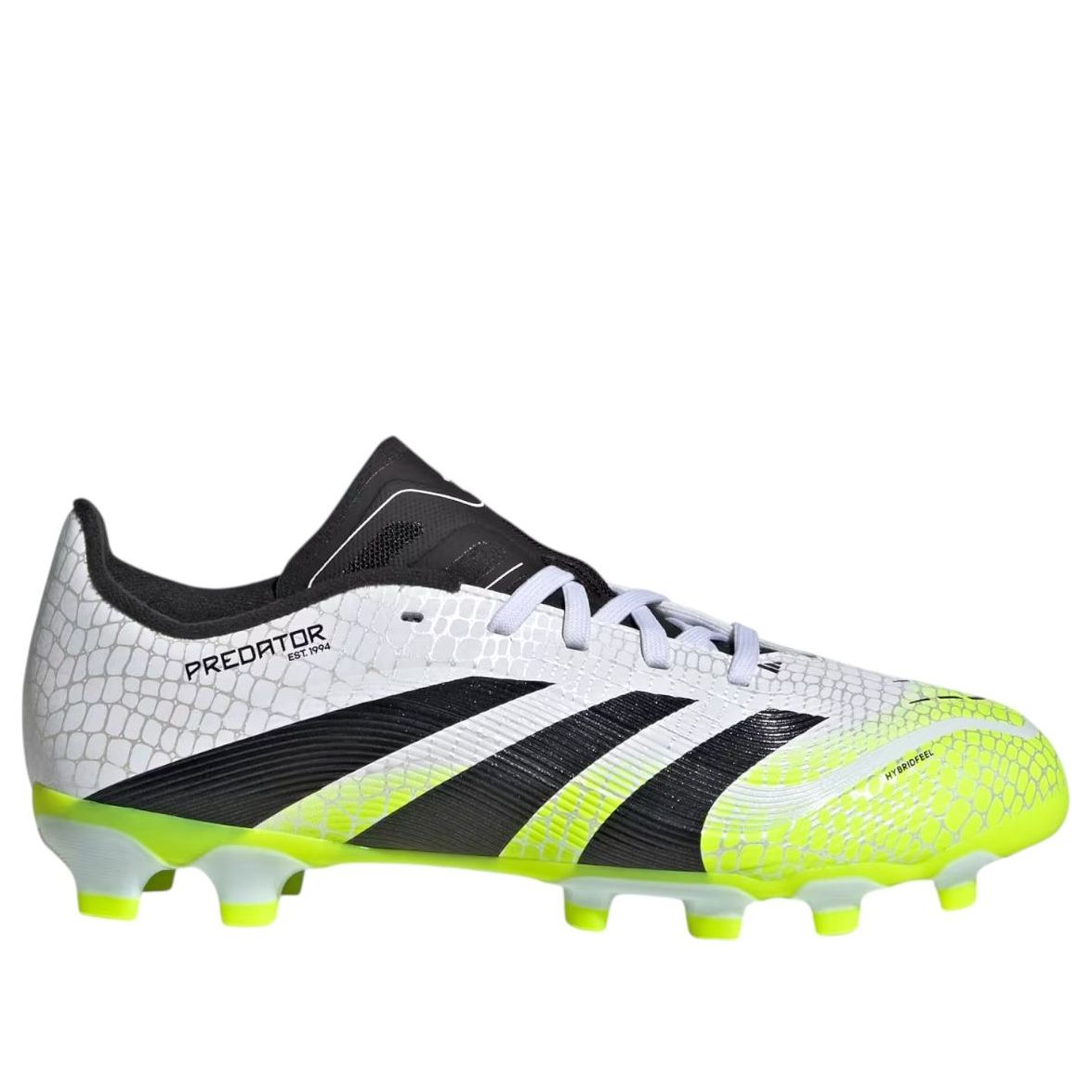 (GS) Adidas Predator League MG 'Cloud White Lucid Yellow' — фото 2