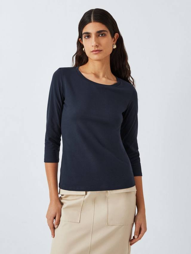 

Многослойный трикотажный топ Weekend MaxMara, темно-синий