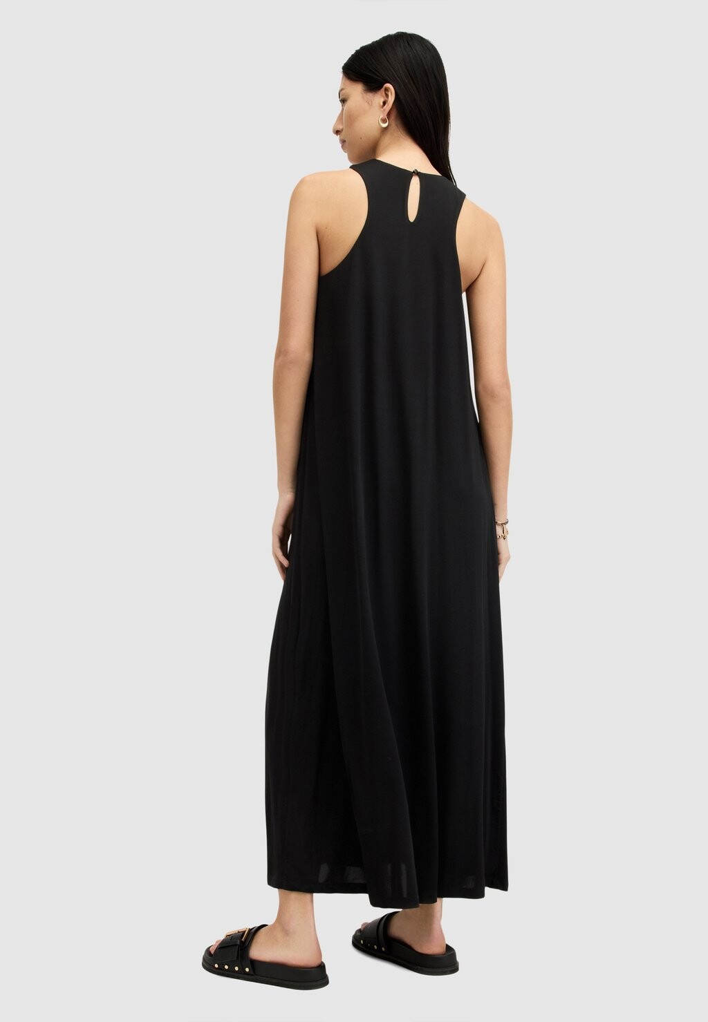 

Длинное платье KURA AllSaints, черный