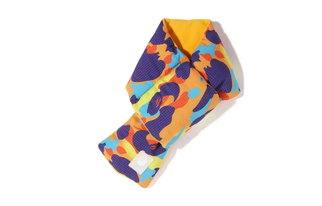 

A BATHING APE Детский шарф фиолетово-желтый, Yellow