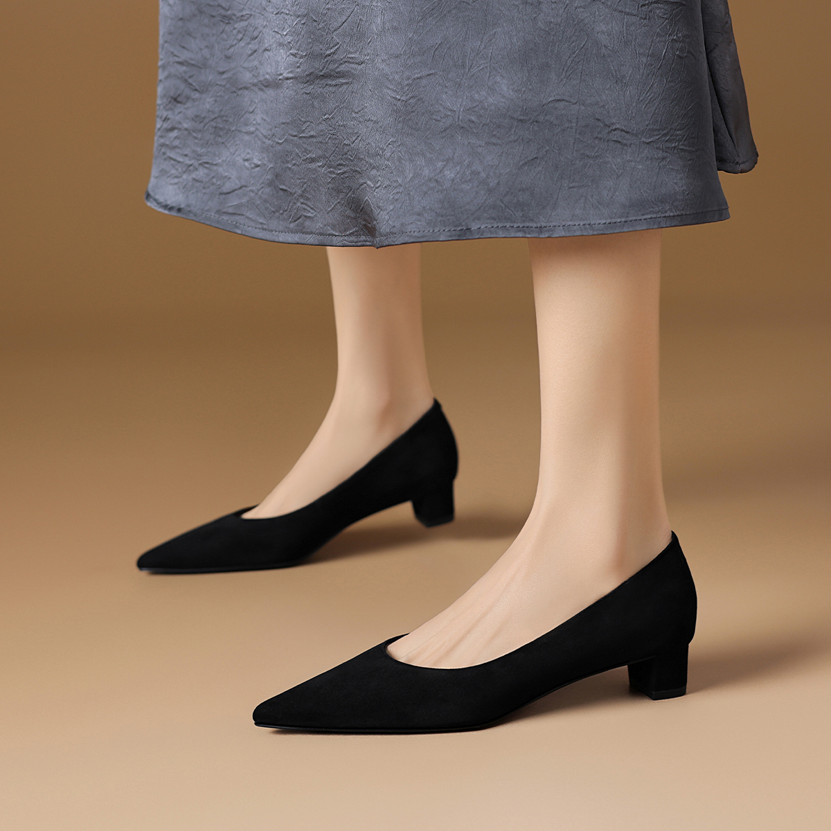 Rosa Bianca Женские туфли на платформе черные с овечьей стелькой, цвет Black (Sheepskin Insole) — фото 3